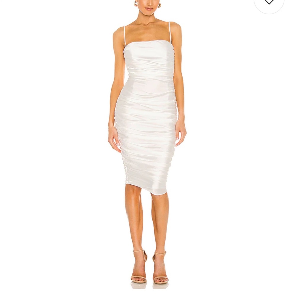 Cooper midi dress in white - revolve